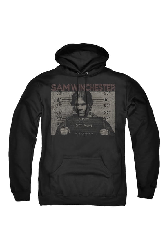 Supernatural - Sam Mug Shot - Pull-Over Hoodie - Medium