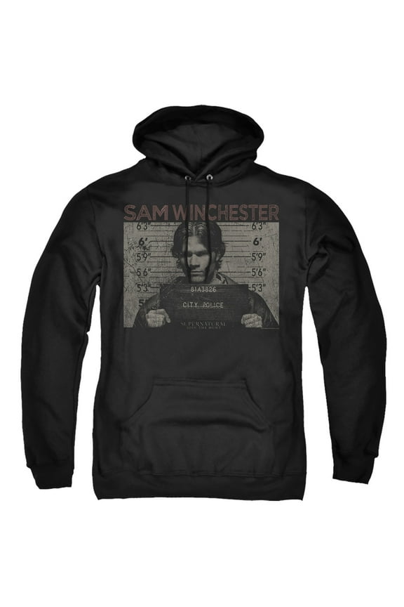 Supernatural - Sam Mug Shot - Pull-Over Hoodie - X-Large