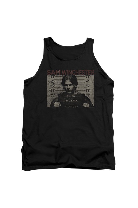 Supernatural - Sam Mug Shot - Tank Top - X-Large