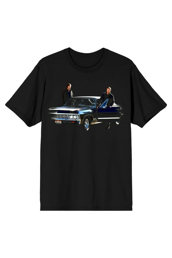 Supernatural Sam and Dean Joy Ride Men's Black T-shirt-Medium