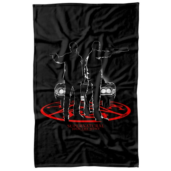 Supernatural Silhouettes Fleece Blanket 36' x 58'