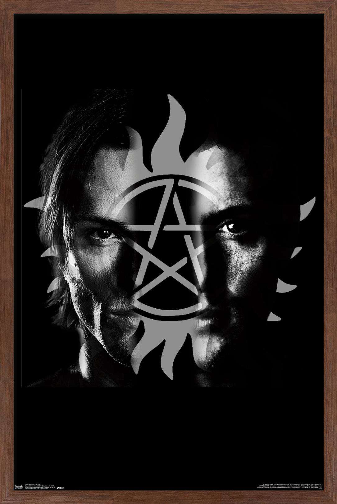 Supernatural - Split Wall Poster, 14.725" x 22.375", Framed