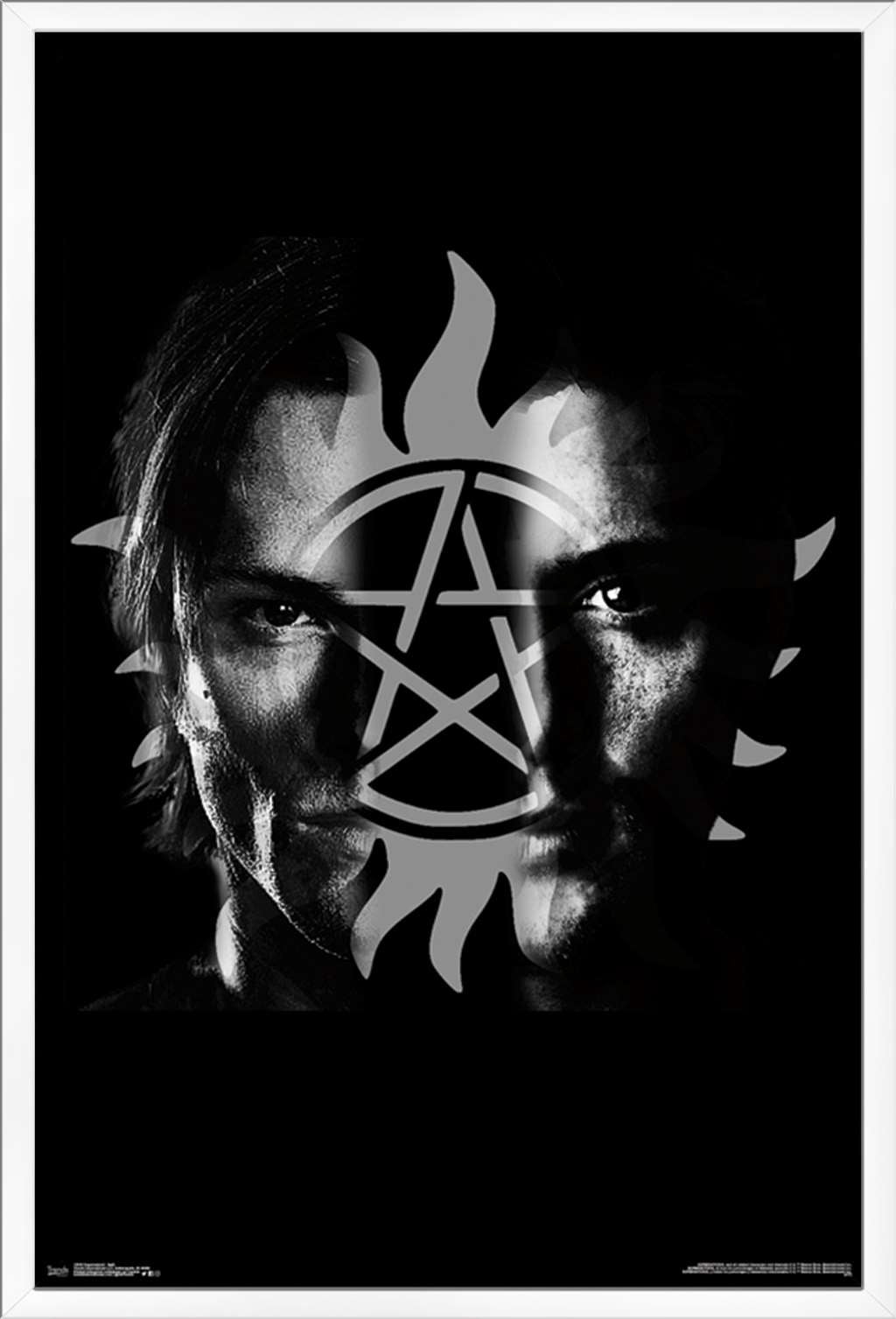 Supernatural - Split Wall Poster, 22.375" x 34", Framed