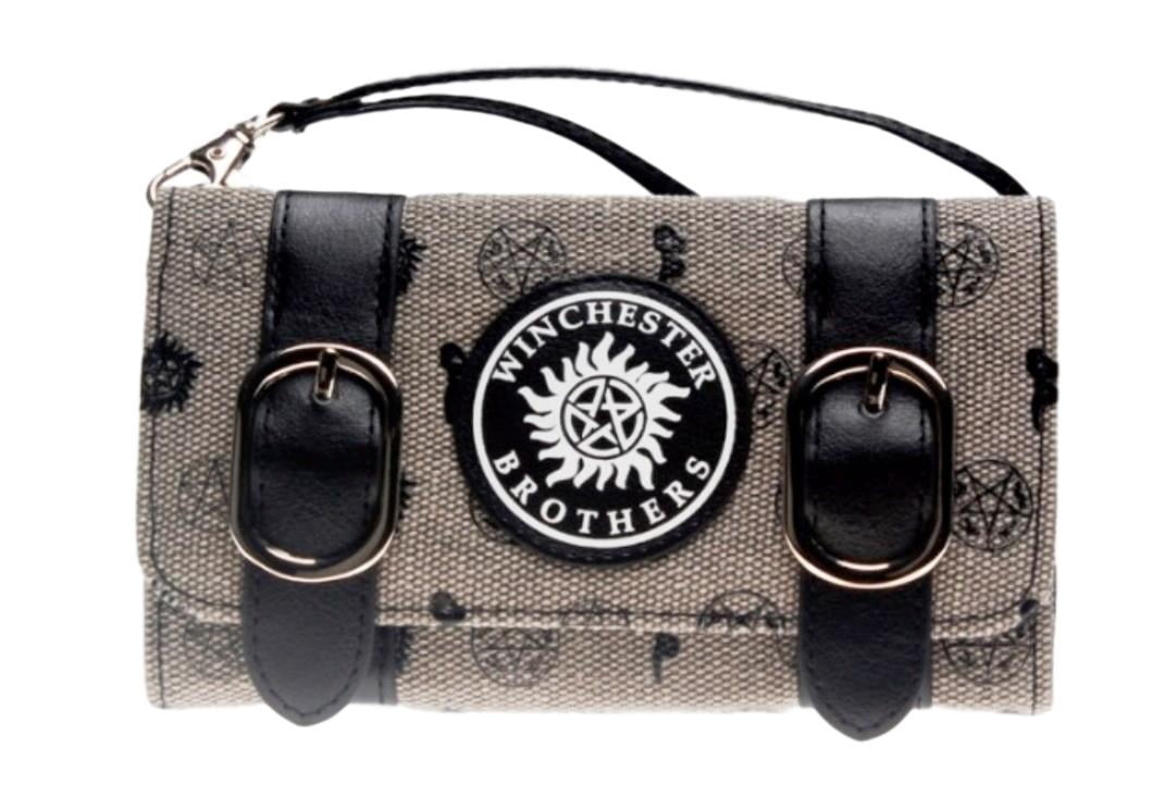Buckle-Down Supernatural Hinge Wallet - Vegan Leather, 7x4 Inches, Character Design