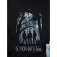 thumbnail image 1 of Supernatural TV Show Sam & Dean Winchester Hunting Graphic T-Shirt - Black Crew Neck Short Sleeve Cotton Tee for Men, Non-Stretch Knit Casualh Pentagram & Forest Design, All-Season Fan Apparel, 1 of 5