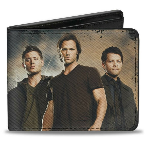 Supernatural Wallet, Bifold, Dean Sam Castiel Nothing In Our Lives Is Simple Supernatural, Vegan Leather