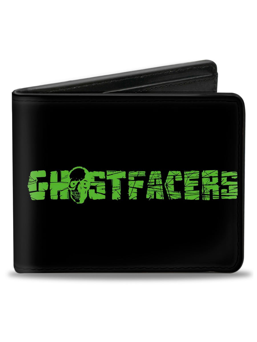 Ghost Tech Wallets Supernatural Wallet, Bifold, Ghostfacers Logo Black Green, Vegan ...