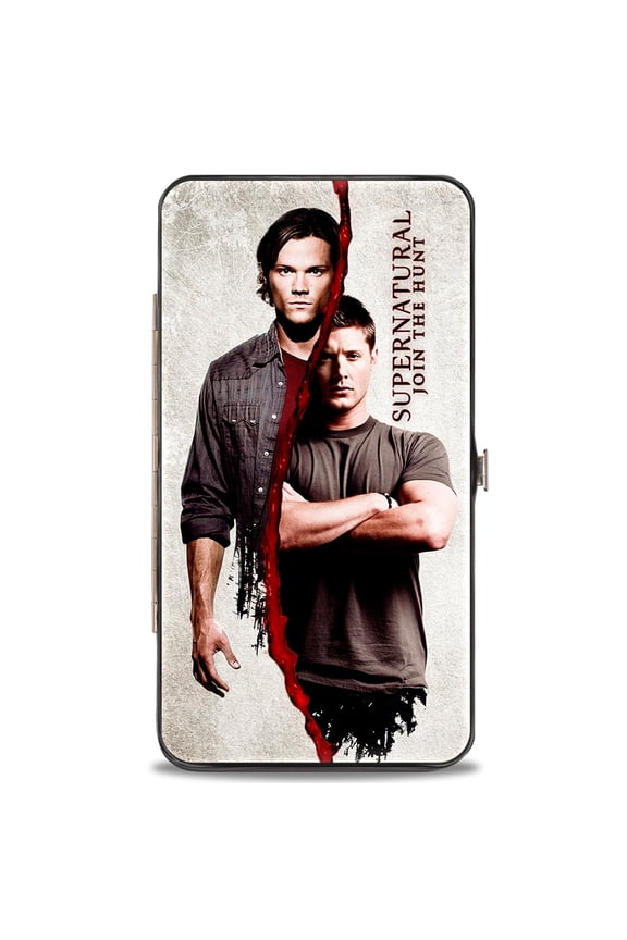 Supernatural Wallet, Hinged, Supernatural Winchster Brothers Divided, Vegan Leather