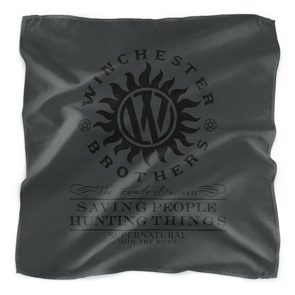 Supernatural Winchester Anti Possession Bandana (21 in x 21 in)
