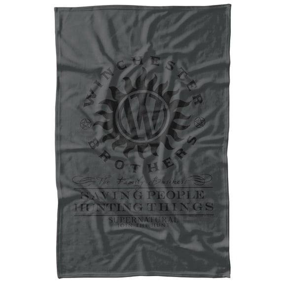 Supernatural Winchester Anti Possession Fleece Blanket 36' x 58'