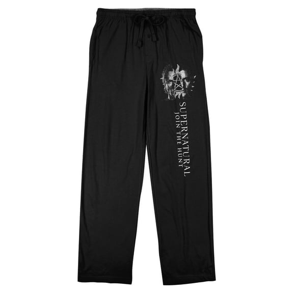 Supernatural Winchester Bros Men's Black Sleep Pajama Pants-3XL