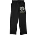 thumbnail image 1 of Supernatural Winchester Brothers Family Business Men's Black Graphic Sleep Pajama Pants-Small, 1 of 7