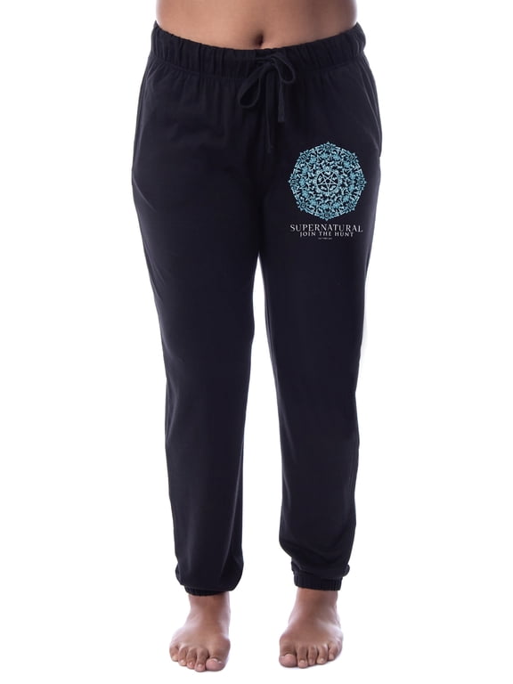 Supernatural Womens' Join The Hunt Devil's Trap Sleep Jogger Pajama Pants