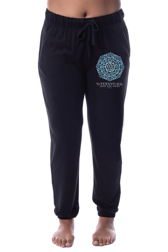 Supernatural Womens' Join The Hunt Devil's Trap Sleep Jogger Pajama Pants