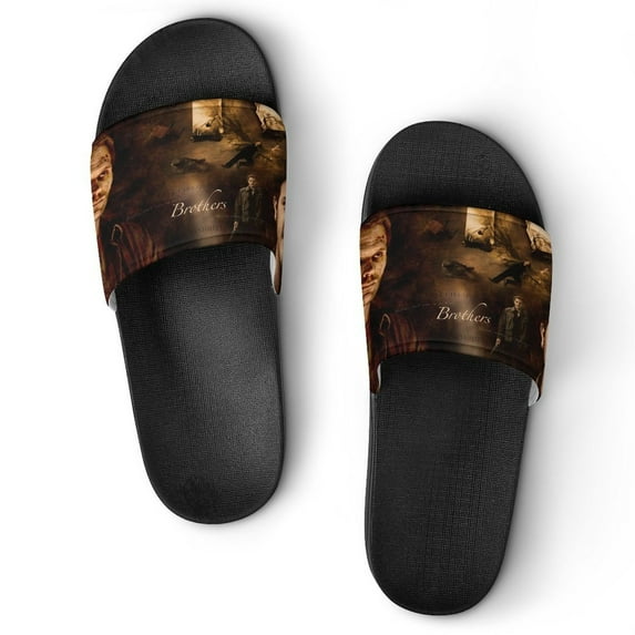 Supernatural Womens Mens House Slippers Non-Slip Pool Sliders Shower Shoes Beach Sandals Bathroom Slippers for Summer