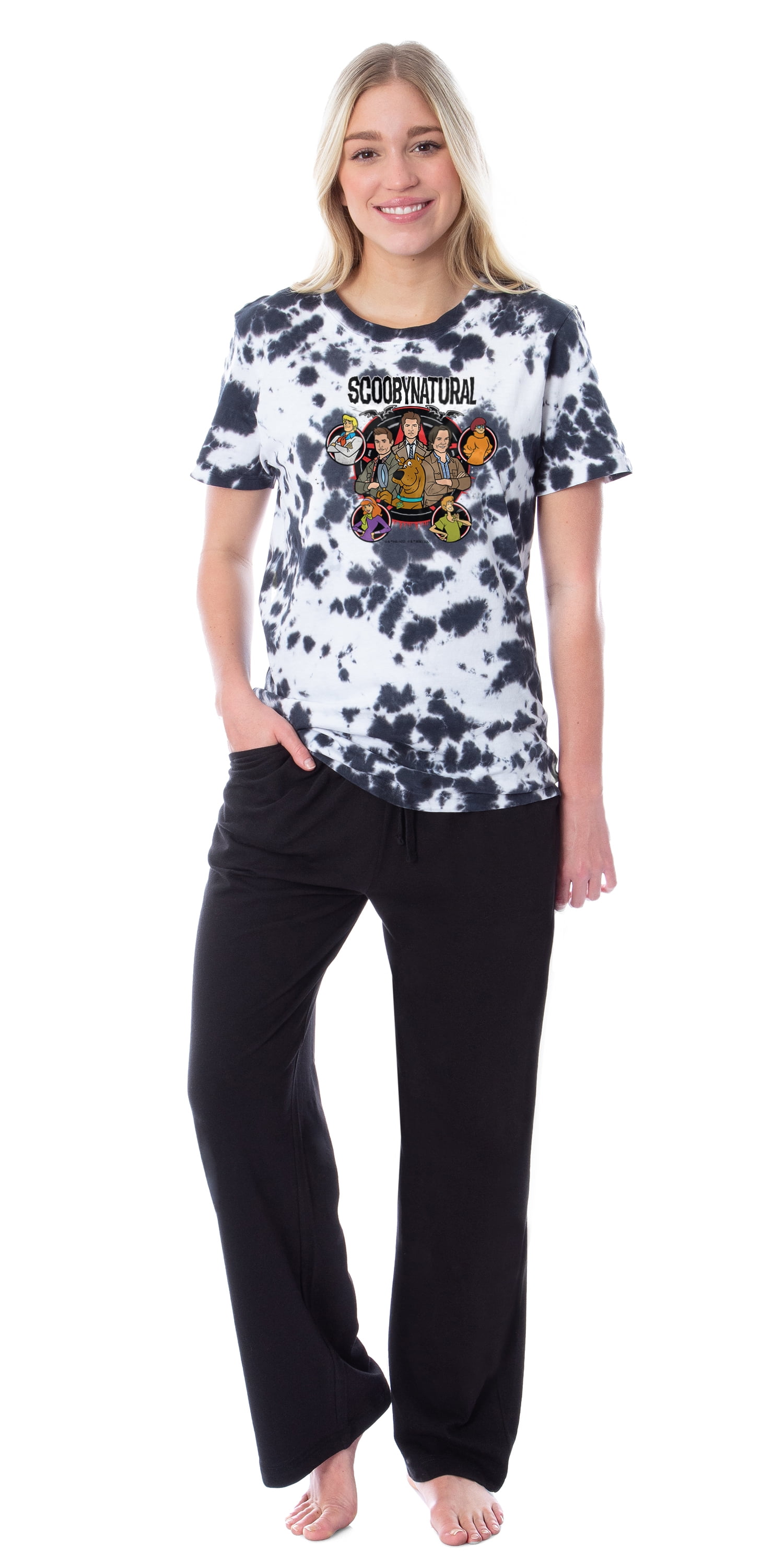 Supernatural Scoobynatural Pajama Set for Women Sam Dean Castiel Scooby Doo Characters by Warner Bros Walmart