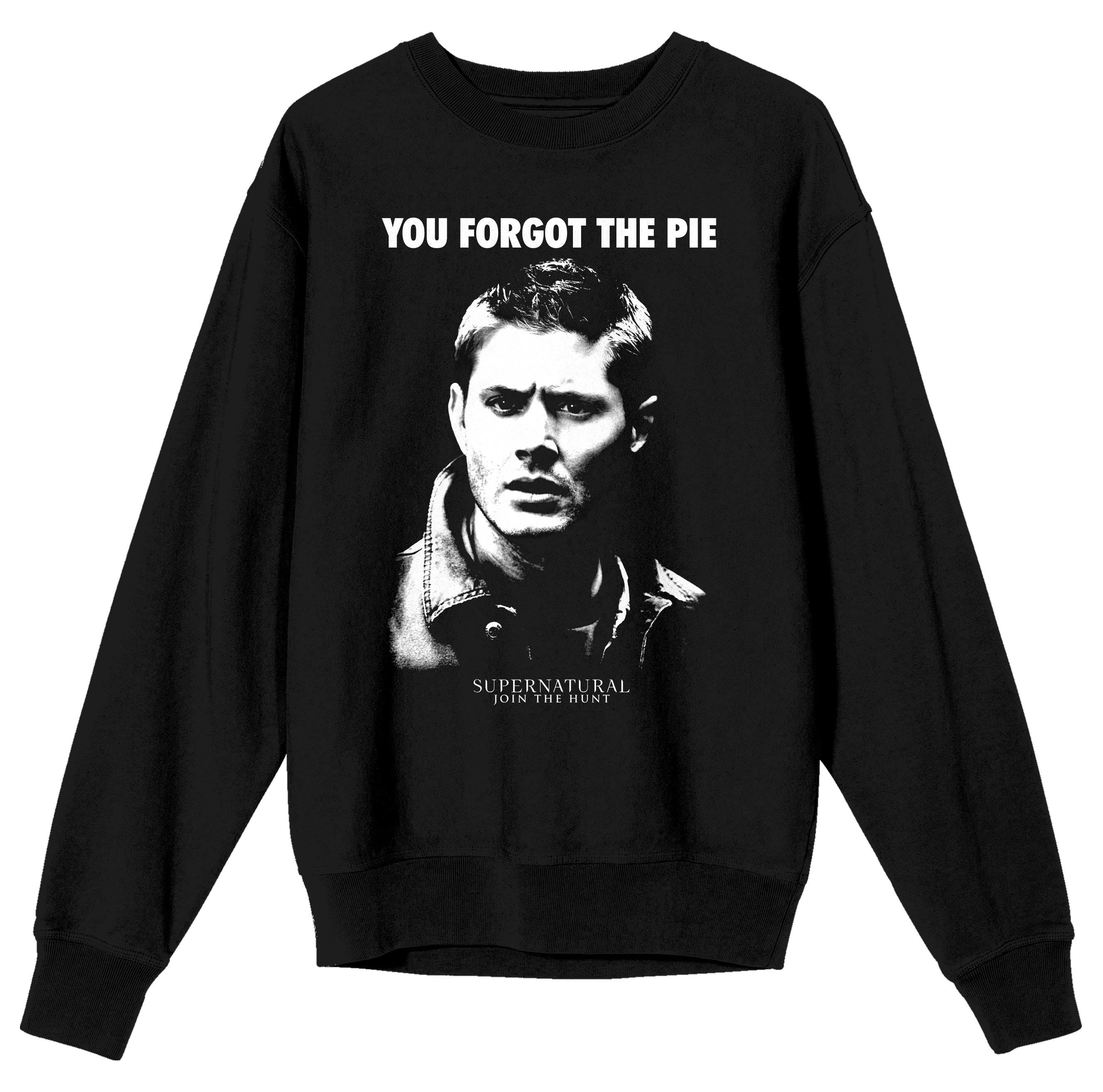 Supernatural You Forgot The Pie Junior's Black Long Sleeve Shirt