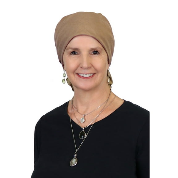 Supernova 100% Cotton Headscarf for Women Chemo Headwear (Khaki)