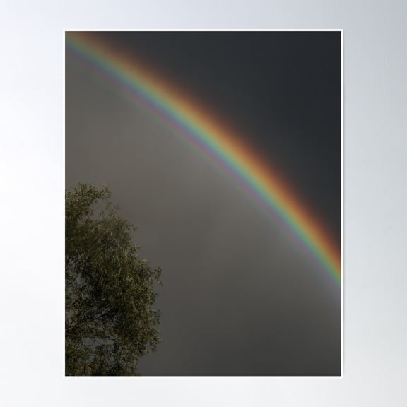Supernumerary Rainbow In A Stormy Sky Poster Wall Art, Modern Wall Decor, 16x24 UNFRAMED