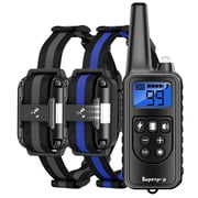 Heaflex Dog Training Electric Collar with Remote Waterproof 2600ft LED Light Beep Vibration for 2 Dogs