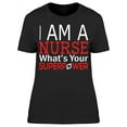 thumbnail image 1 of Superpower Nurse T-Shirt Women -Image by Shutterstock, Female Large, 1 of 2