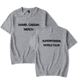 thumbnail image 1 of Superpowers World Tour Daniel Caesar Merch T-Shirt Short Sleeve Top Tee, 1 of 3