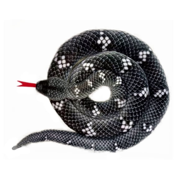 Superrr Long Snake Toy Large Size Stuffed Animal for Halloween Prank Game Cuddle Toy Couch Pillow Stuffed Animal Snake