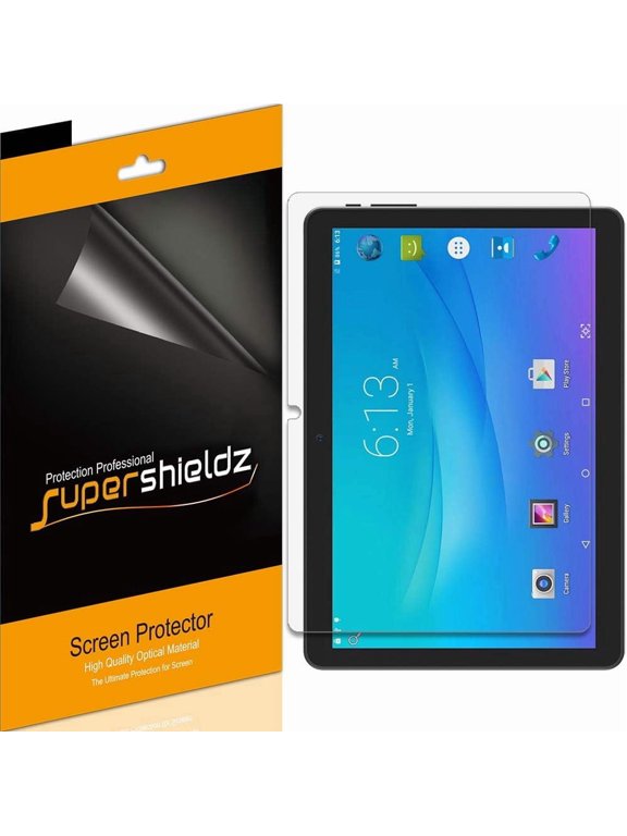 (3 Pack) Supershieldz Designed for Onn 10.1 inch Tablet / Onn Tablet Pro 10.1 inch Screen Protector, High Definition Clear Shield (PET)