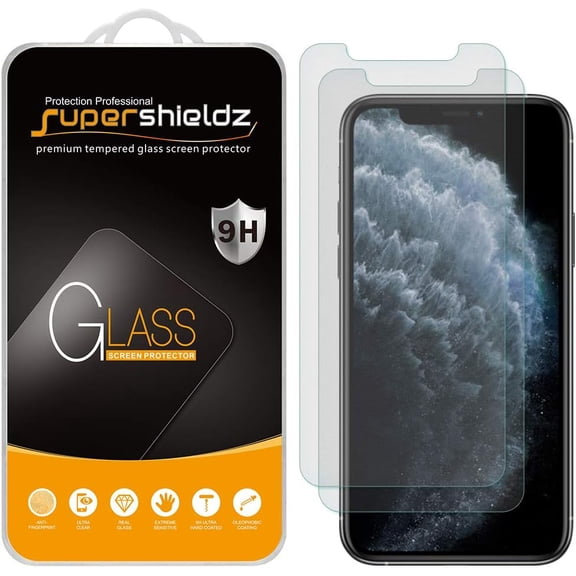 Supershieldz Anti Glare (Matte) Tempered Glass Screen Protector Designed for iPhone 11 Pro (5.8 inch) + Camera Lens, Anti Scratch, Bubble Free (2 Pack)