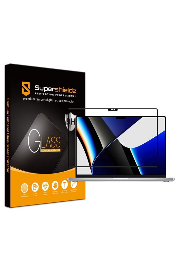 Designed for MacBook Pro 16 inch (M5, M4, M3, M2, M1, Pro/Max) [2021-2026 Release] Tempered Glass Screen Protector, Anti Scratch, Bubble Free