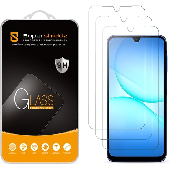 Supershieldz Designed for Samsung Galaxy A17 5G Tempered Glass Screen Protector, Anti Scratch, Bubble Free (3 Pack)