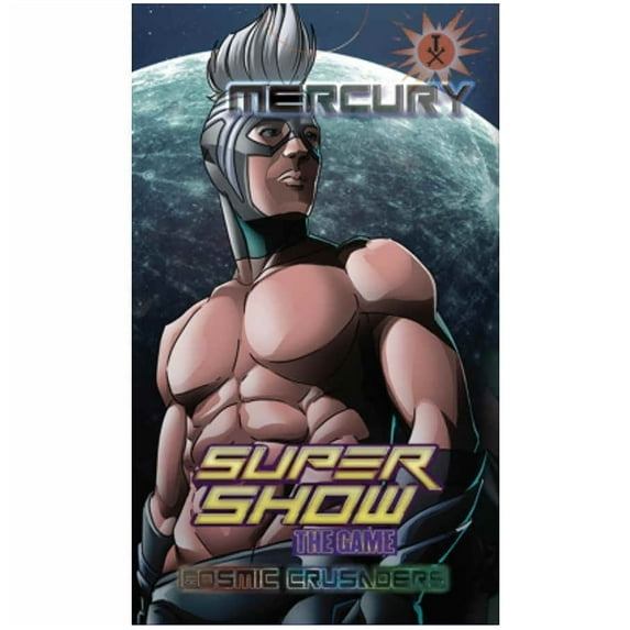 Supershow Cosmic Crusader: Mercury - Wrestling Card and Dice Game. SRG Structure Deck. Ages 12+, 2-6 Players, 10 Min Game Play