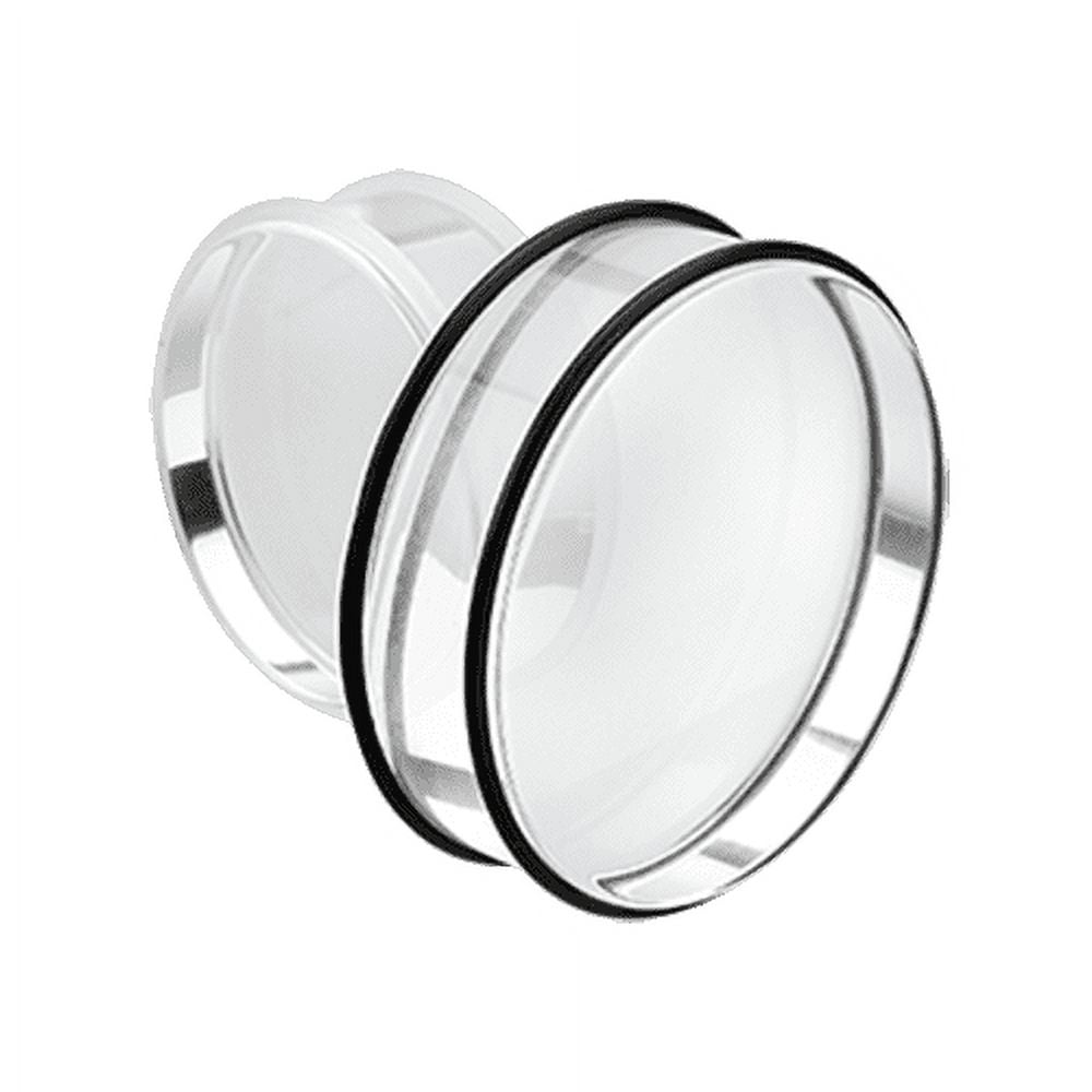 Supersize Basic Acrylic No Flare Ear Gauge Plug Earrings