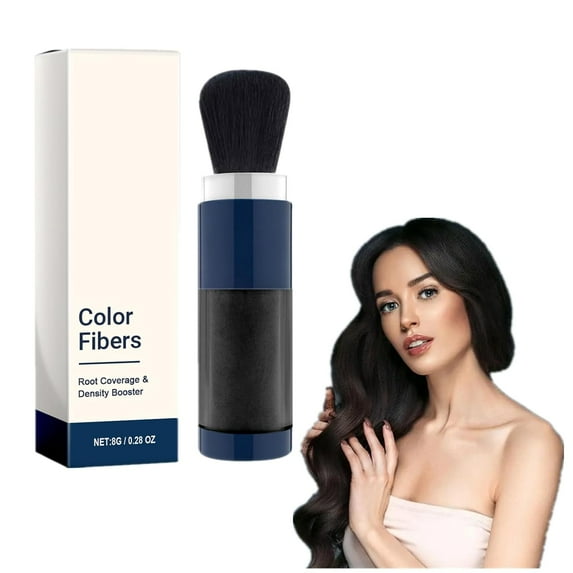 Supersize Color Fibers with Refill Set, Hair Fiber Powder for Women Colored Hair Thickener, Temporary Hair Color for Root Touchup with Hair Thickening Fibers