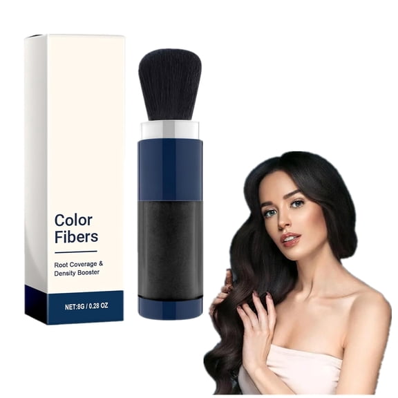 Supersize Color Fibers with Refill Set, Hair Fiber Powder for Women Colored Hair Thickener, Temporary Hair Color for Root Touchup with Hair Thickening Fibers