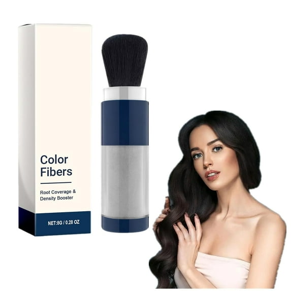 Supersize Color Fibers with Refill Set, Hair Fiber Powder for Women Colored Hair Thickener, Temporary Hair Color for Root Touchup with Hair Thickening Fibers