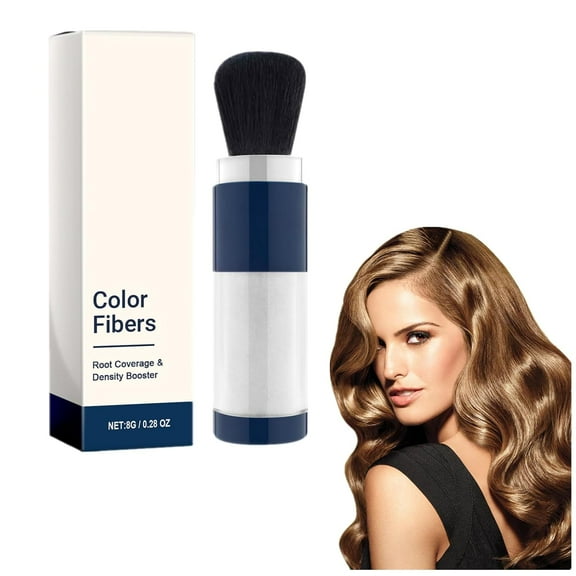 Supersize Color Fibers with Refill Set, Hair Fiber Powder for Women Colored Hair Thickener, Temporary Hair Color for Root Touchup with Hair Thickening Fibers