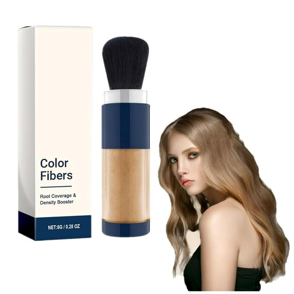 Supersize Color Fibers with Refill Set, Hair Fiber Powder for Women Colored Hair Thickener, Temporary Hair Color for Root Touchup with Hair Thickening Fibers