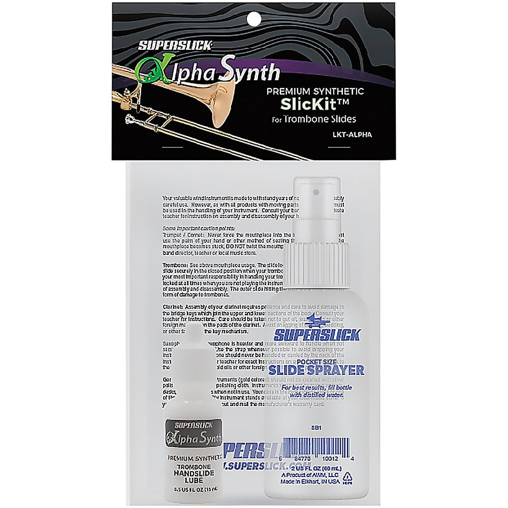 Superslick AlphaSynth Trombone Slick-It Kit - Walmart.com