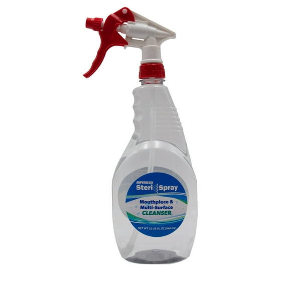 Superslick Steri-Spray Mouthpiece & Multi-Surface Cleanser, 32 oz. Spray Bottle