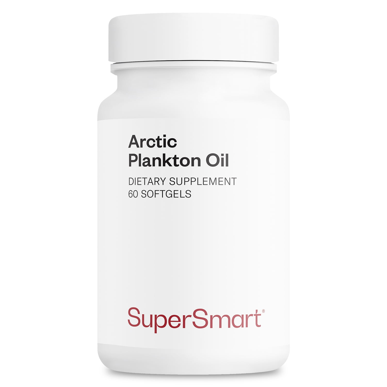 SuperSmart Arctic Plankton Oil 1000mg per Day (Patented) - Greater Nutrition than Fish & Krill Oil Supplement - with Omega-3 Fatty Acids, EPA, DHA & SDA | Non-GMO & Gluten Free - 60 Softgels