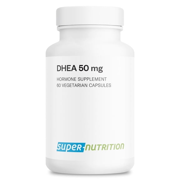 Supersmart - DHEA 50mg - Essential Supplement for Daily Use | Non-GMO & Gluten Free - 60 Vegetarian Capsules