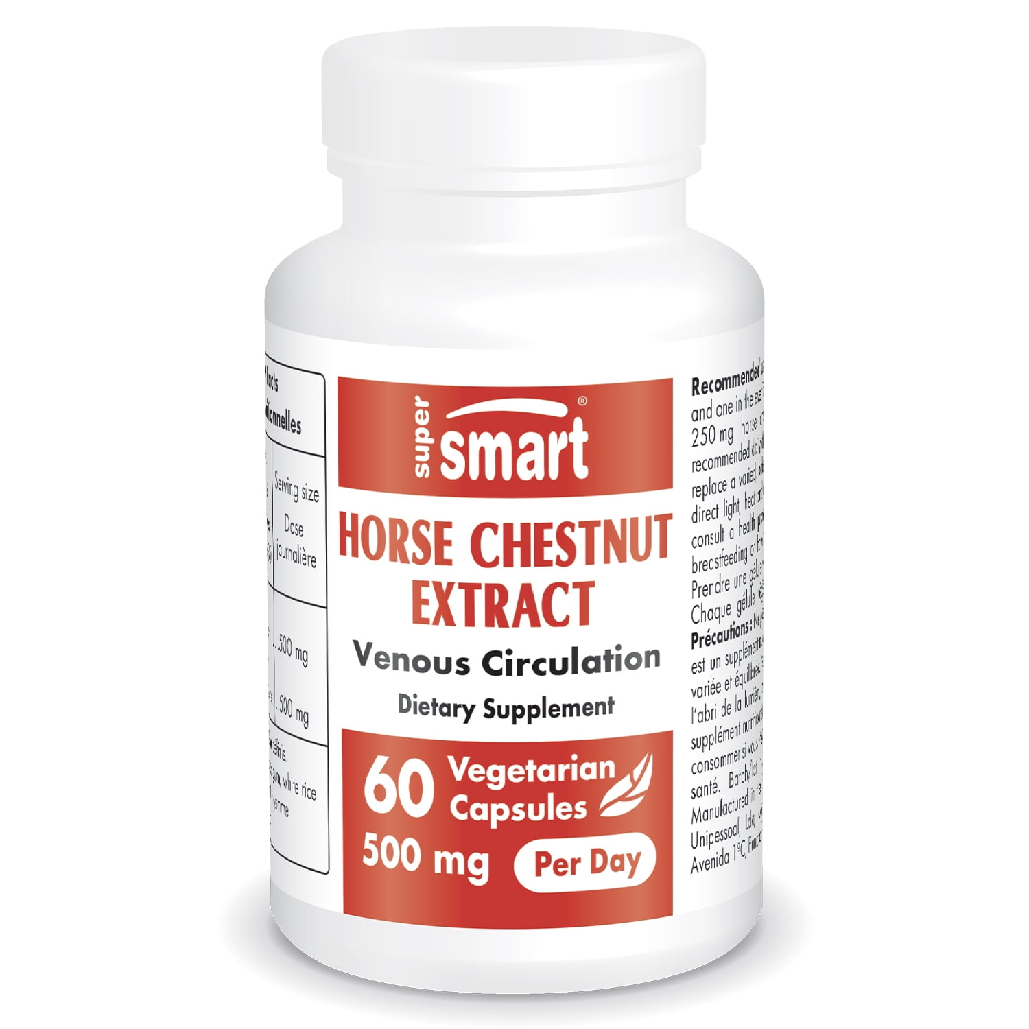 Supersmart Horse Chestnut Extract 500 mg per Day 20 Aescin