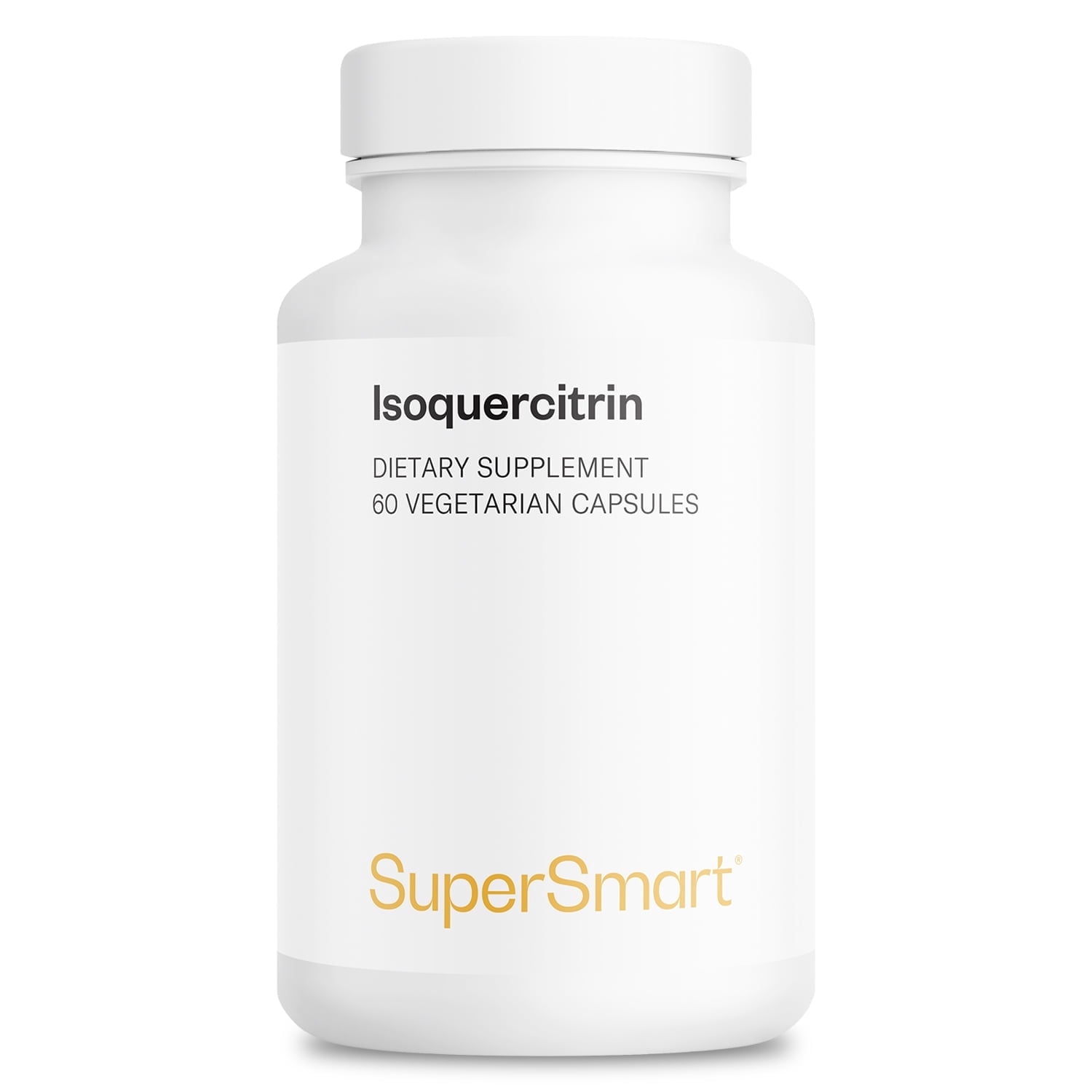 SuperSmart Alpha Glycosyl IsoQuercitrin 200mg per Day (Patented) - Bioactive Quercetin EMIQ - Flavonoid Supplement | Non-GMO & Gluten Free - 60 Vegetarian Capsules