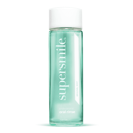 Supersmile Oral Rinse Mouthwash - Clinically Formulated Mint Flavored Sugar Free Dental Mouthwash - Fresh Breath - Anti-Germicidal - Alcohol-Free (16 Fl Oz)