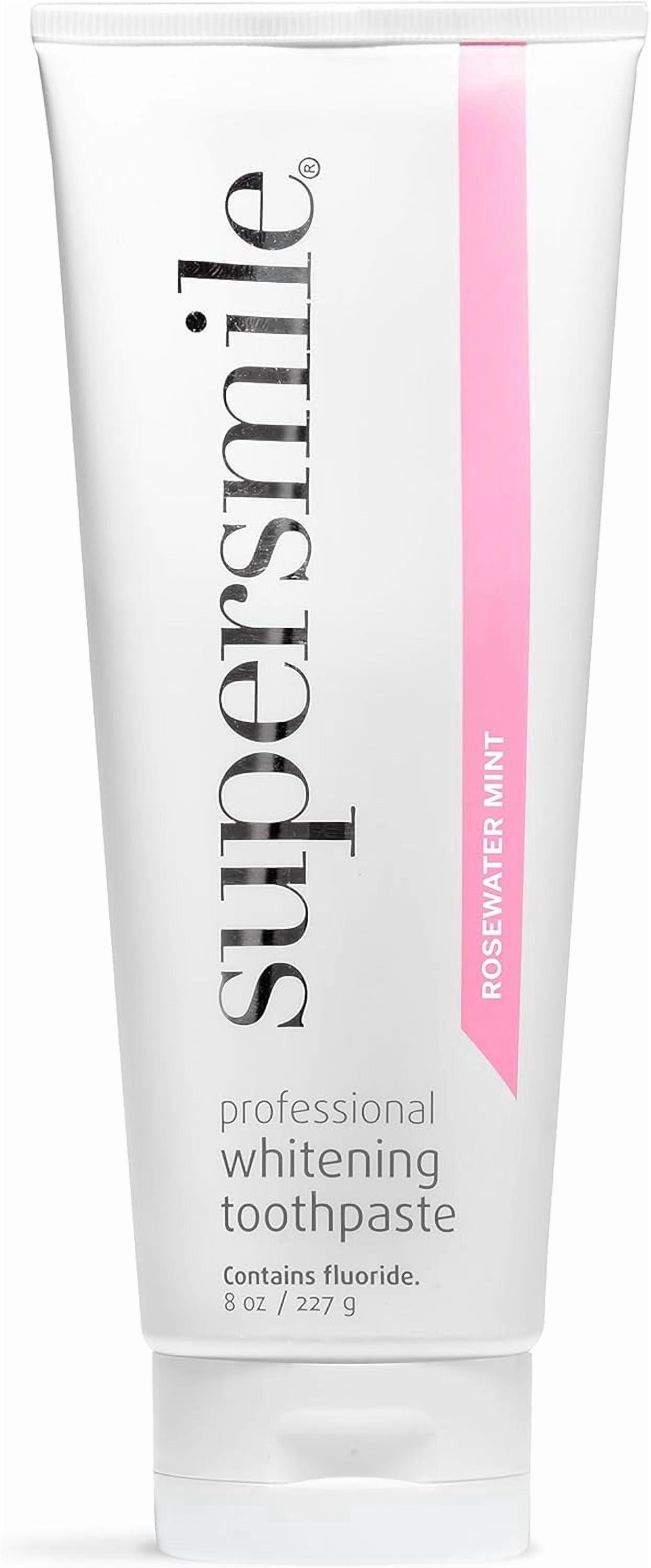 Supersmile Professional Whitening Toothpaste Rosewater Mint 8 oz | Fresh Mint Whitening Oral Care Toothpaste