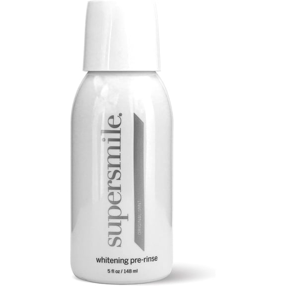 Supersmile Whitening Pre-Rinse, Clinically Formulated Pre-Brush Dental Mouthwash, Original Mint, 5 Fl Oz
