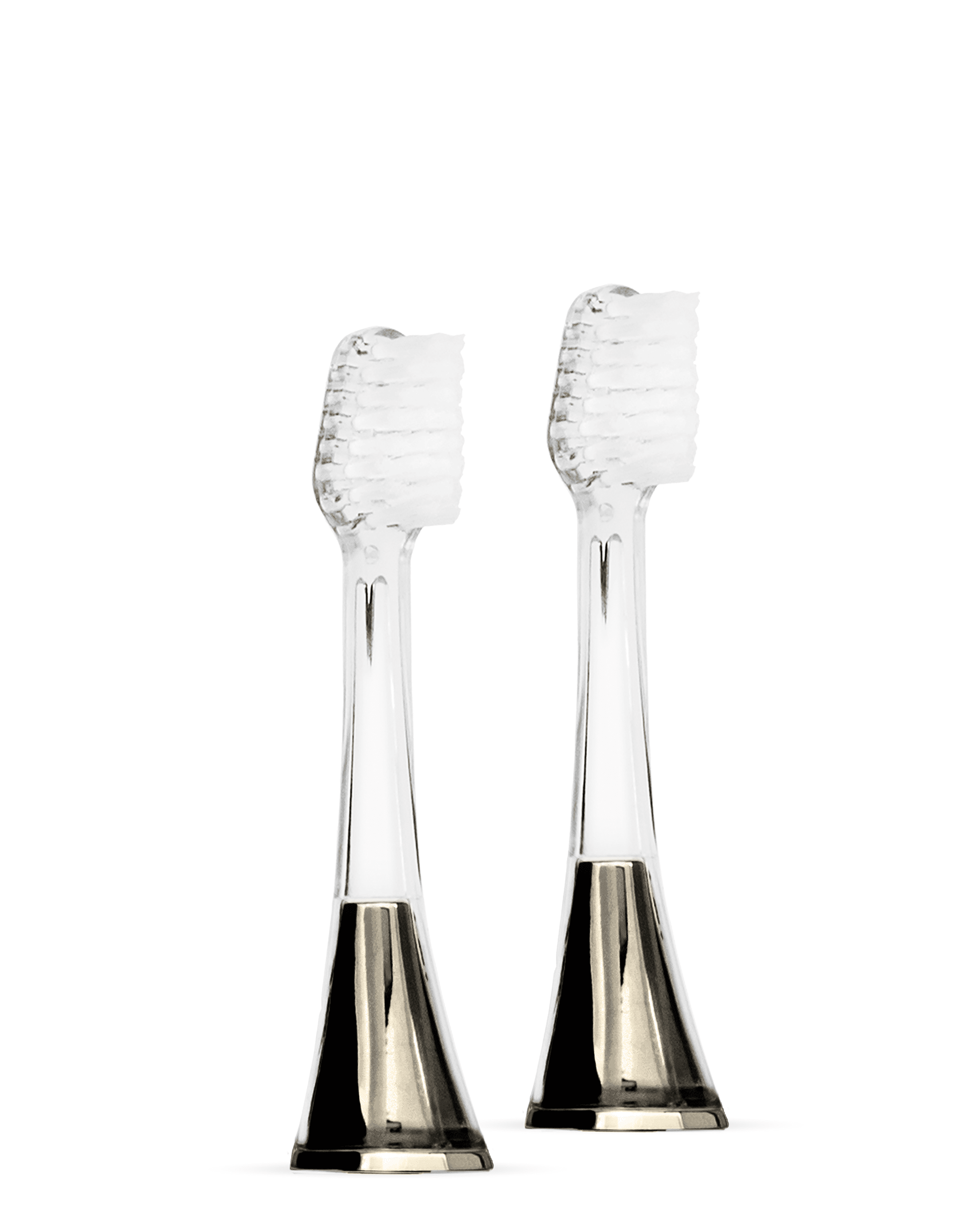 Supersmile Replacement Brush Heads for Zina45 Sonic Pulse Electric Toothbrush, Charcoal (Pack of 2)