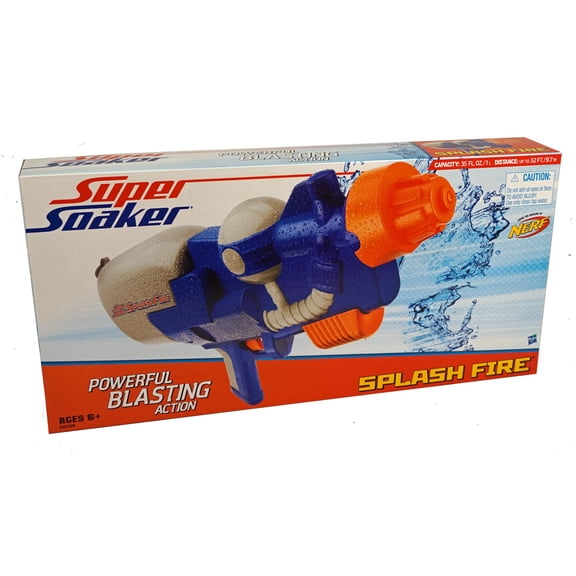 Supersoaker Splash Fire with Pump Handle & Large Capacity Water Tank