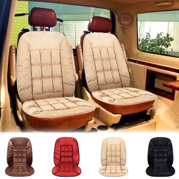 Supersoft Car Seat Cushion, Cotton Car Front or Rear Seat Cushions, Thicken Car Seat Protector for Winter Car Interior Accessories, 18.5x39.4 Inch